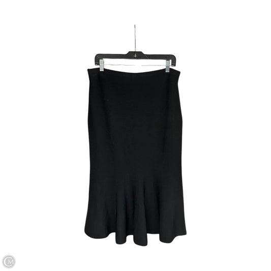 Skirt Midi By White House Black Market In Black, Size: Lp
