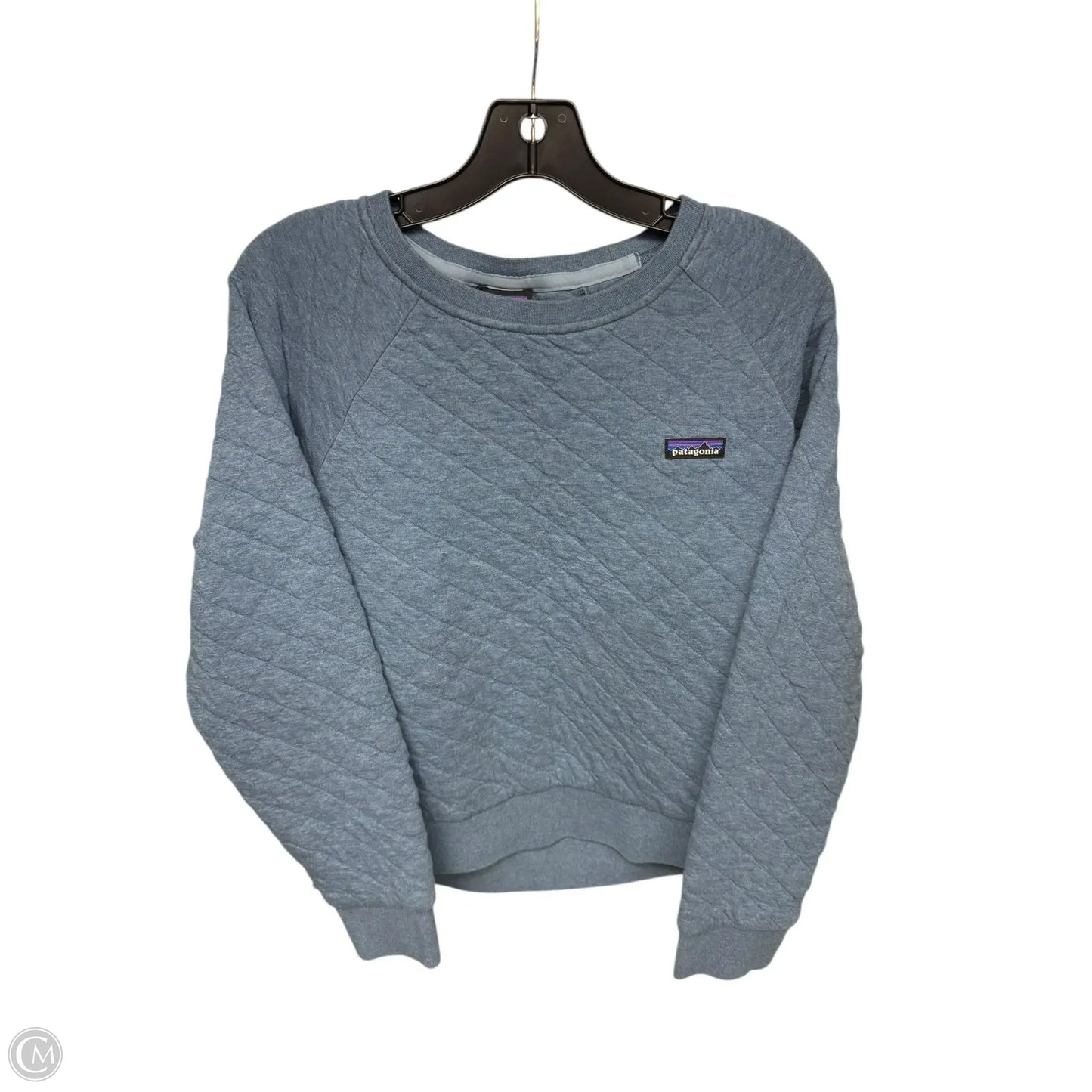 Athletic Sweatshirt Crewneck By Patagonia In Blue, Size: M