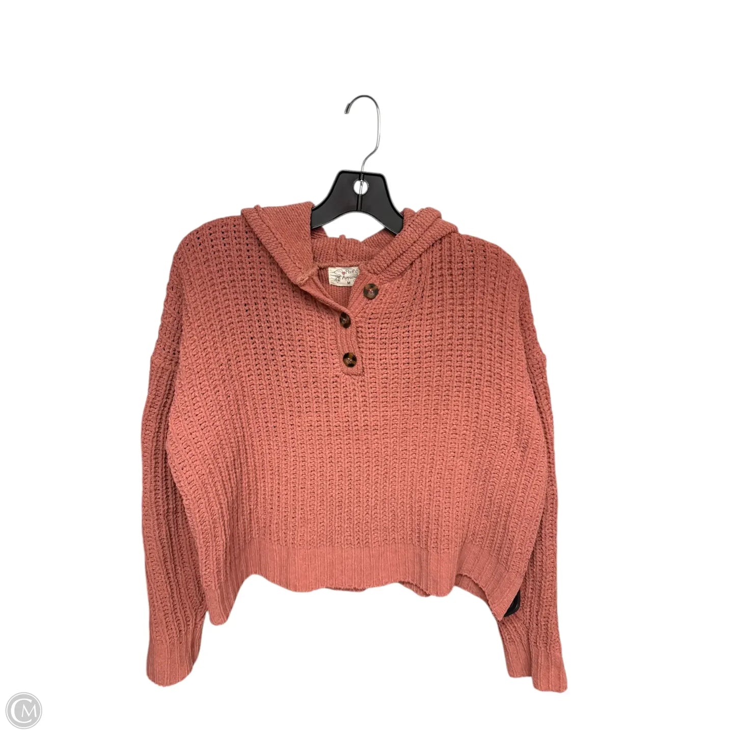 Sweatshirt Hoodie By Poof In Orange, Size: M