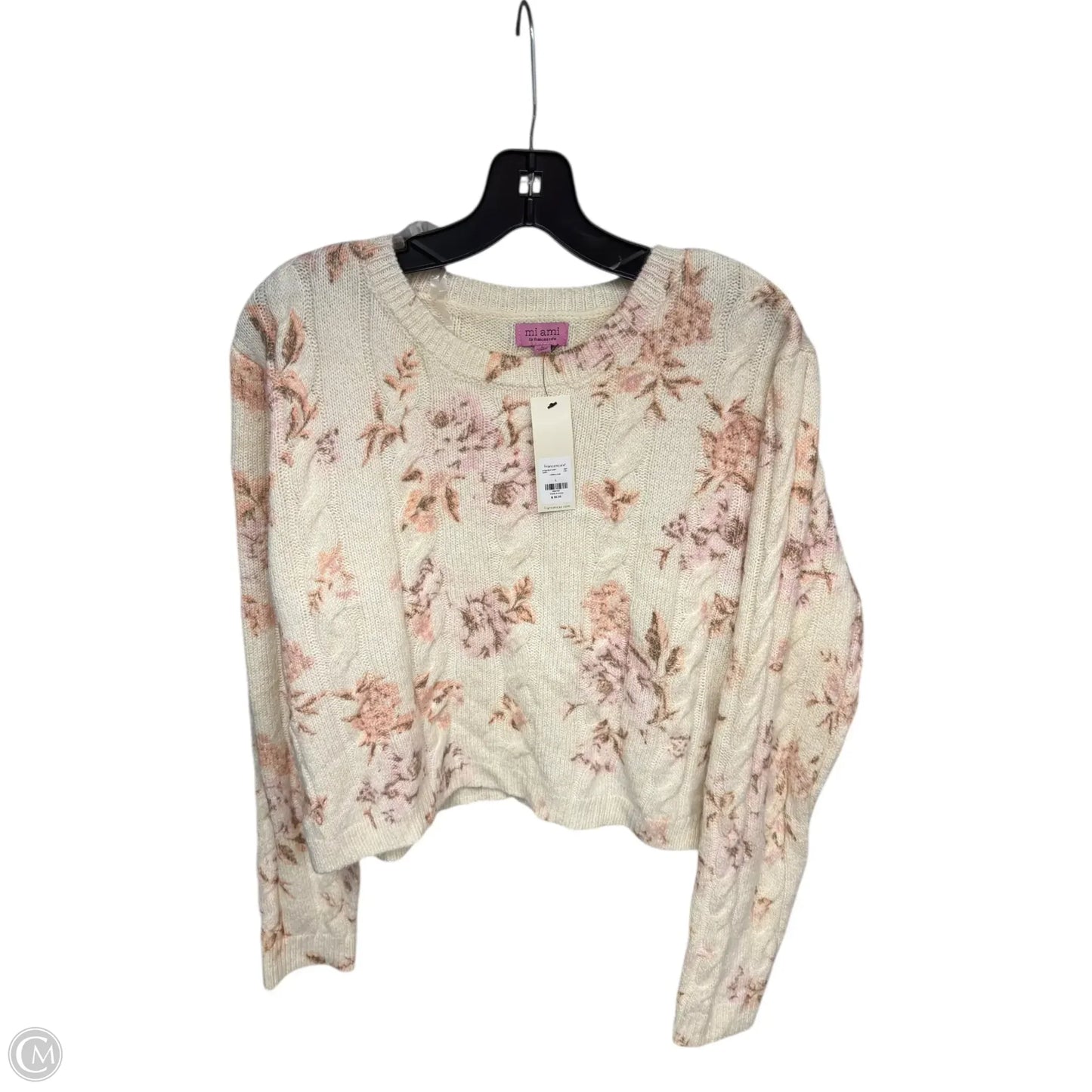 Sweater By Mi Ami In Floral Print, Size: L