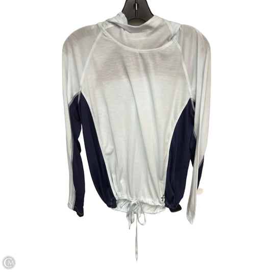 Athletic Top Long Sleeve Hoodie By Under Armour In Blue, Size: Xl