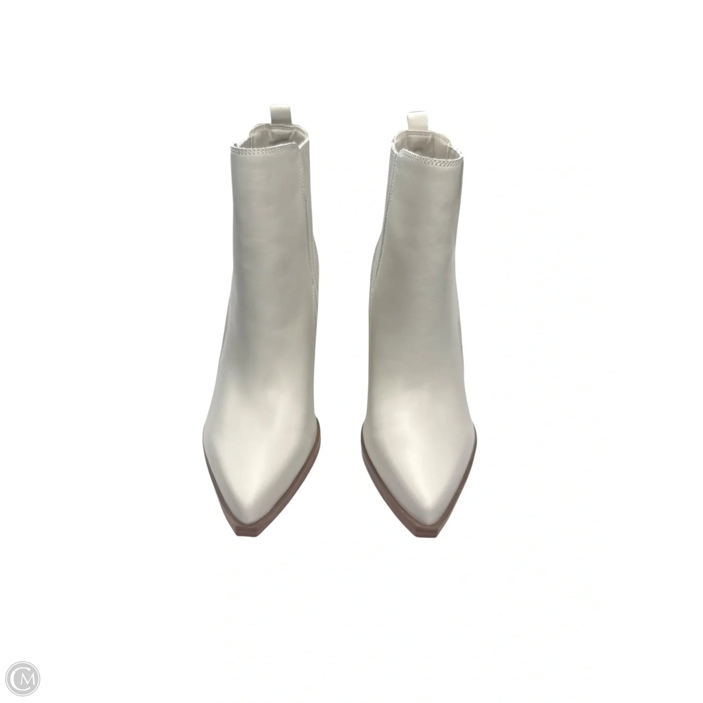 Boots Ankle Heels By Marc Fisher In Ivory, Size: 8