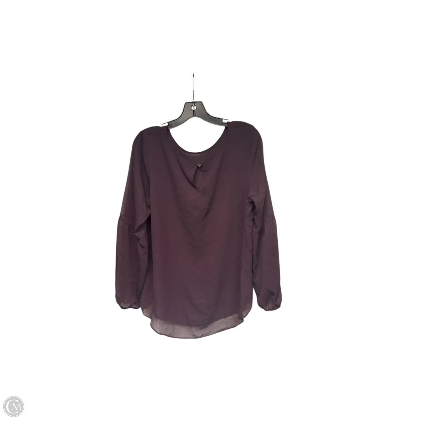 Top Long Sleeve By Apt 9 In Purple, Size: Xl