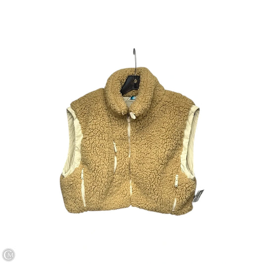 Vest Faux Fur & Sherpa By Free People In Tan, Size: Xs