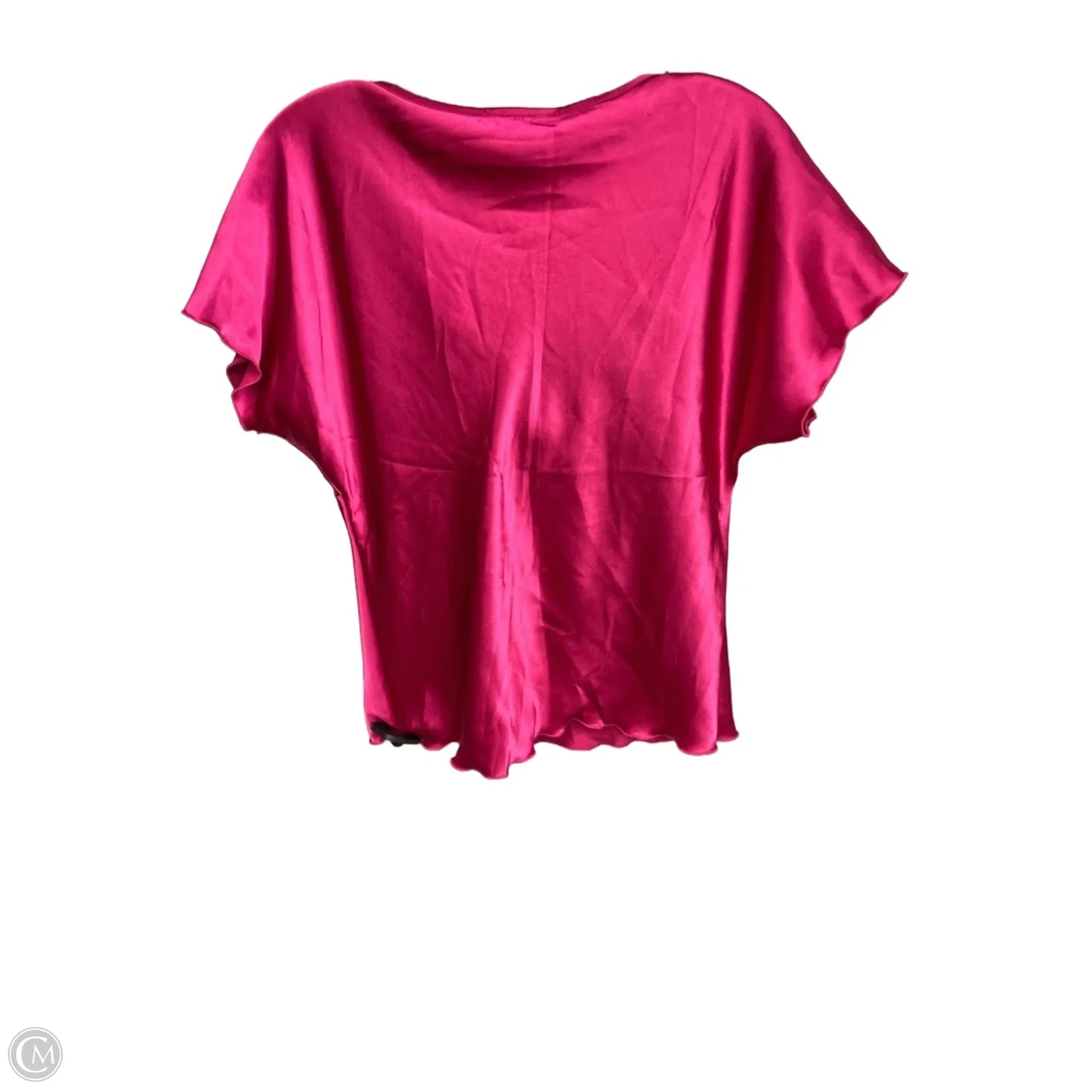 Top Short Sleeve By Nicole Miller In Pink, Size: Xs