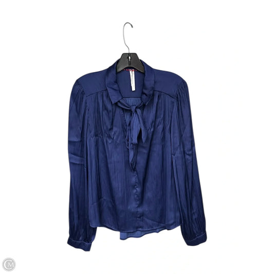 Top Long Sleeve By Anthropologie In Blue, Size: M