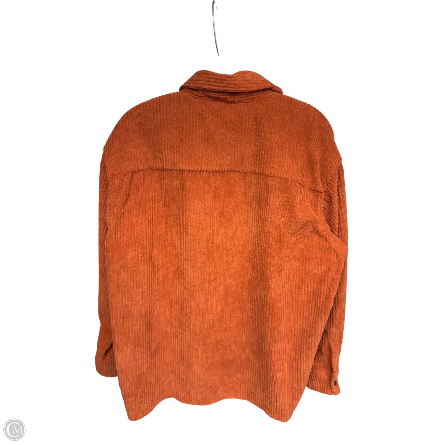 Jacket Shirt By Clothes Mentor In Orange, Size: Xs