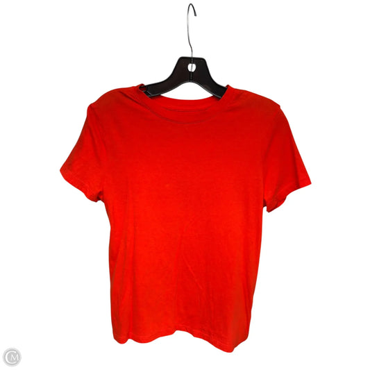 Top Short Sleeve Basic By A New Day In Orange, Size: S