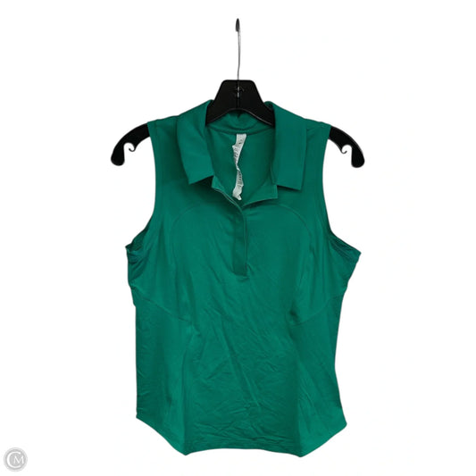 Athletic Tank Top By Lululemon In Green, Size: 8