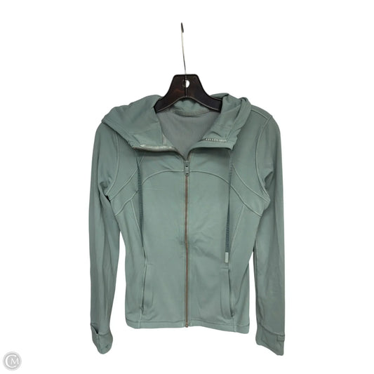 Athletic Jacket By Lululemon In Teal, Size: 8