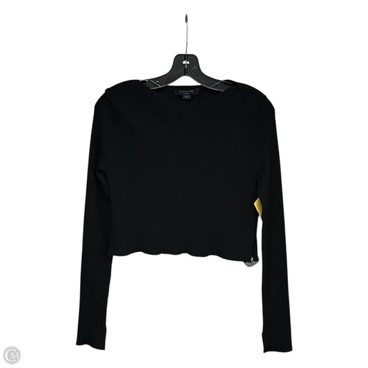 Top Long Sleeve Designer By All Saints In Black, Size: L