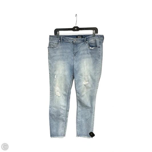 Jeans Skinny By Buffalo David Bitton In Blue Denim, Size: 14