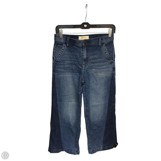 Jeans Cropped By Gap In Blue Denim, Size: 4