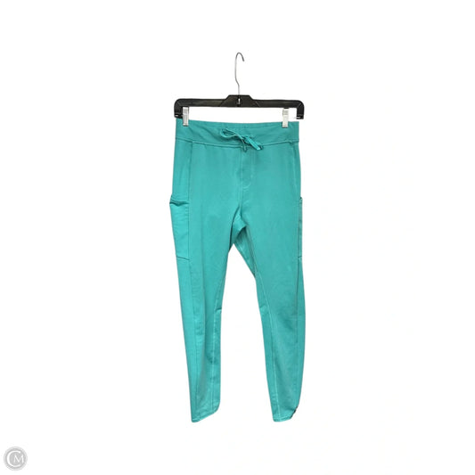 Athletic Leggings By Alo In Teal, Size: M