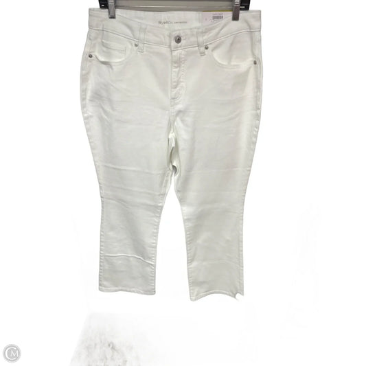 Jeans Boot Cut By Style And Company In White, Size: 14