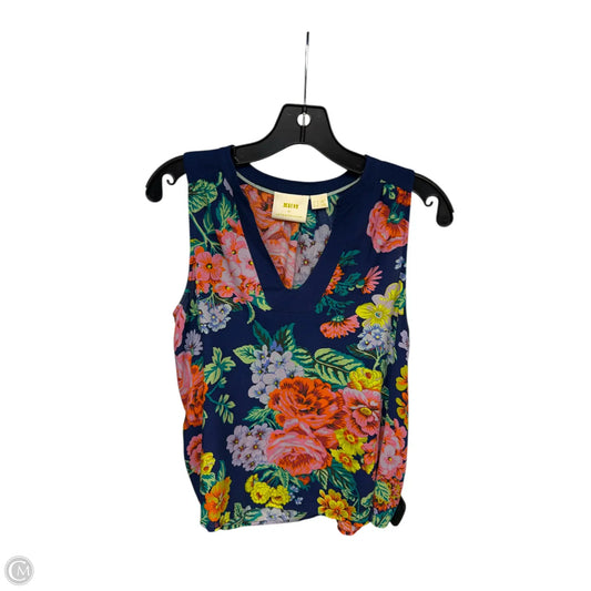 Top Sleeveless By Maeve In Floral Print, Size: 8