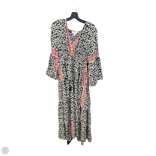 Dress Casual Maxi By Clothes Mentor In Black & Cream, Size: Osfm