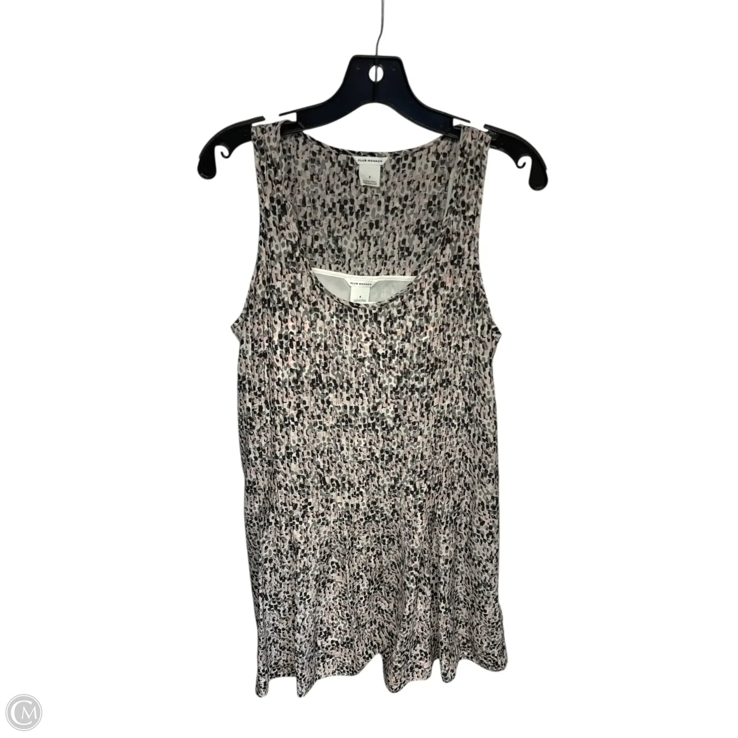 Dress Casual Short By Club Monaco In Black & Pink, Size: 4