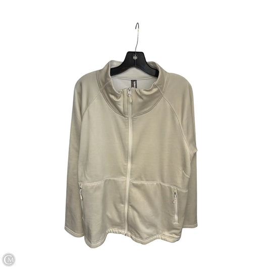 Athletic Jacket By Kirkland In Cream, Size: Xxl