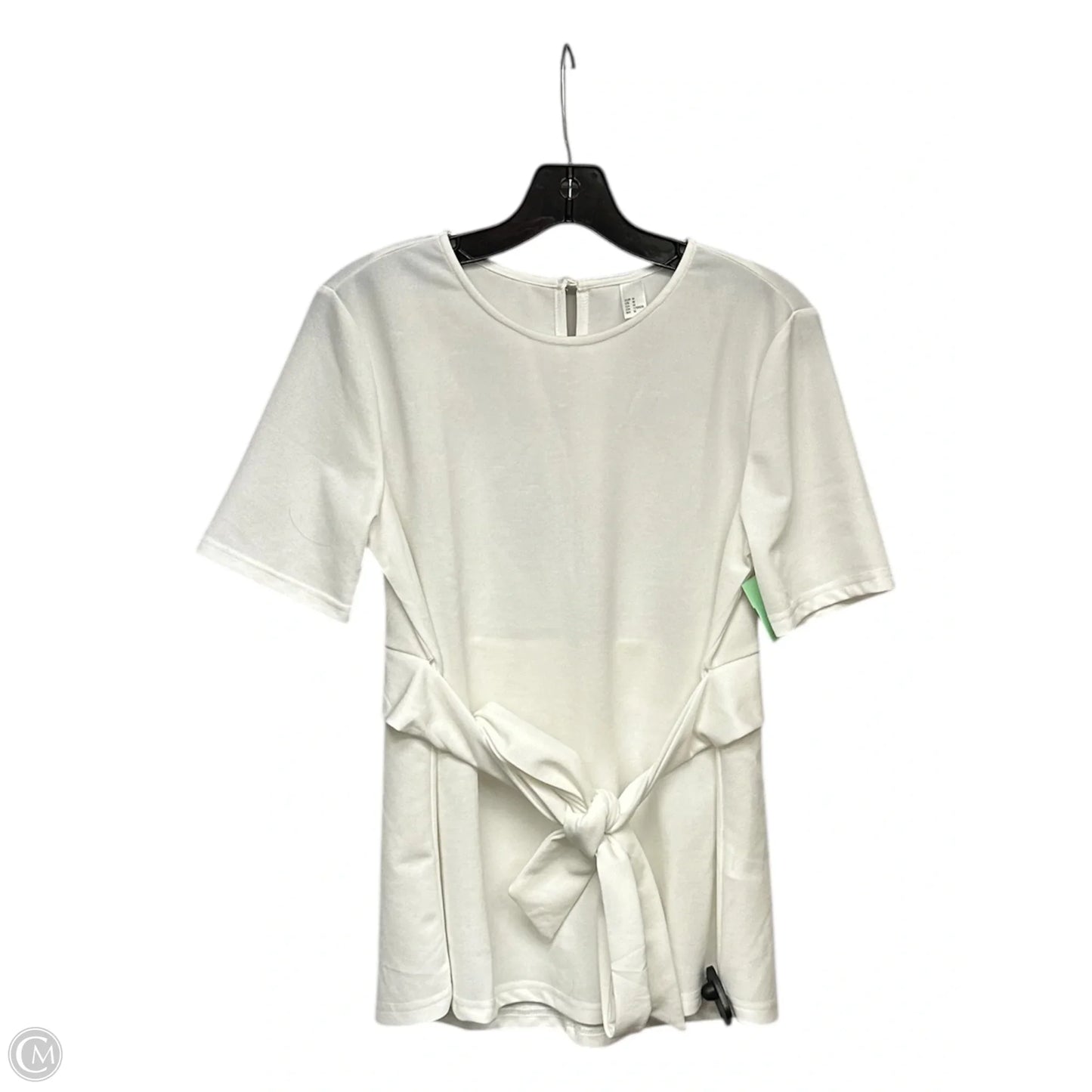 Top Short Sleeve By H&m In White, Size: M