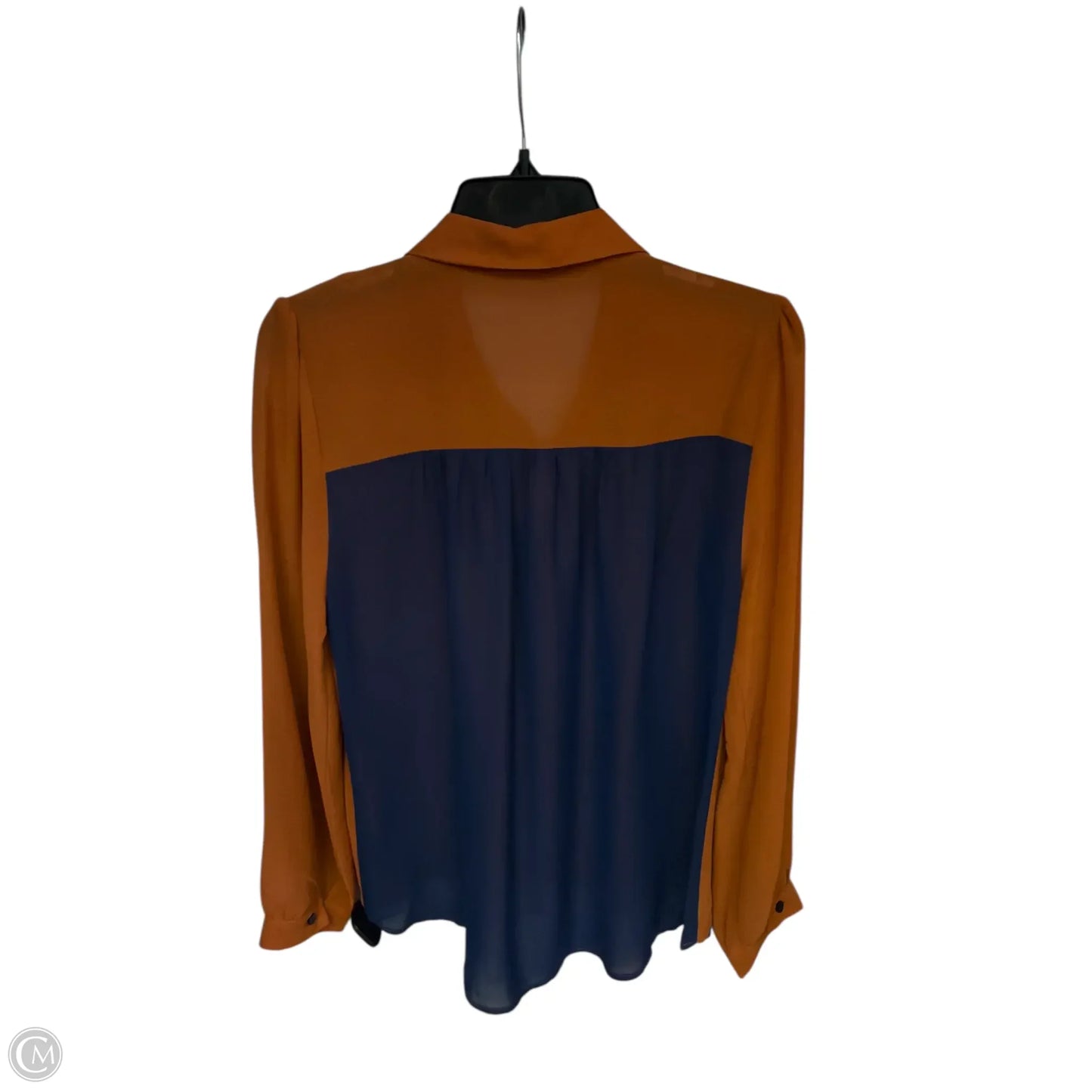 Top Long Sleeve By Clothes Mentor In Blue Denim, Size: M