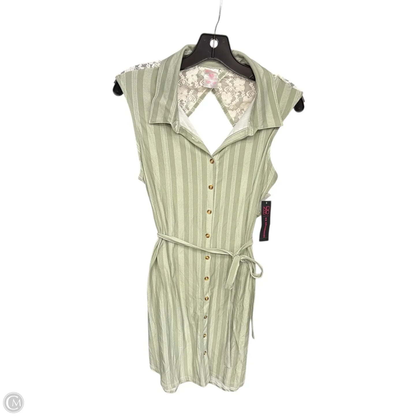 Dress Casual Short By No Boundaries In Green & Grey, Size: L