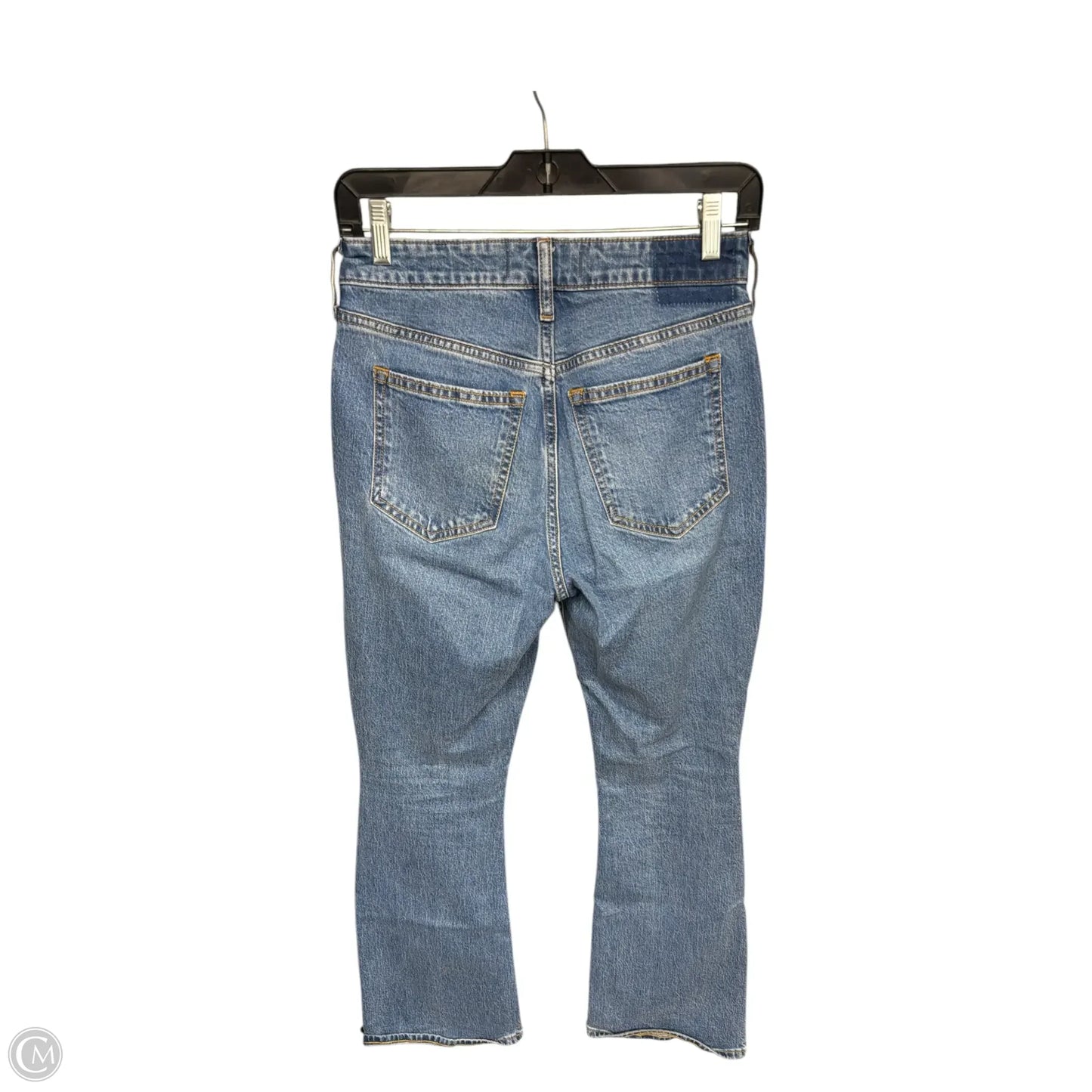 Jeans Boot Cut By Abercrombie And Fitch In Blue Denim, Size: 0p