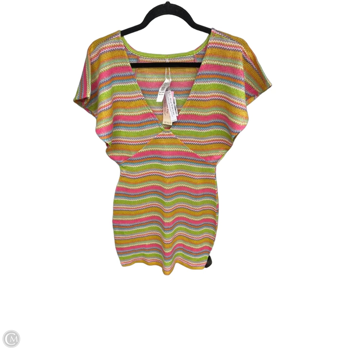 Swimwear Cover-up By Venus In Striped Pattern, Size: S
