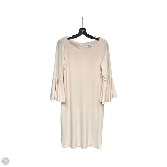 Dress Casual Midi By Calvin Klein In Pink, Size: 10