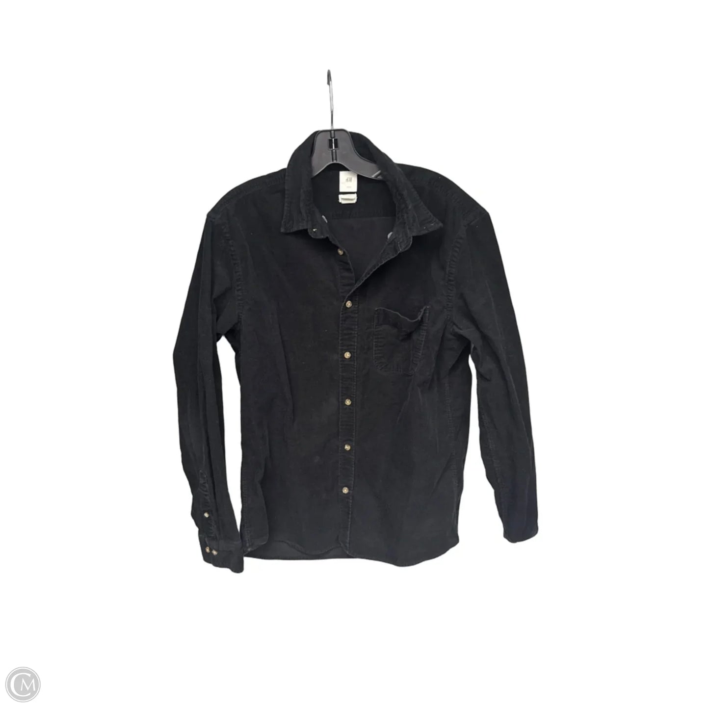 Top Long Sleeve By H&m In Black, Size: M
