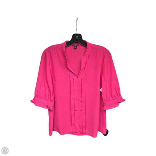 Top Short Sleeve By Ann Taylor In Pink, Size: Sp