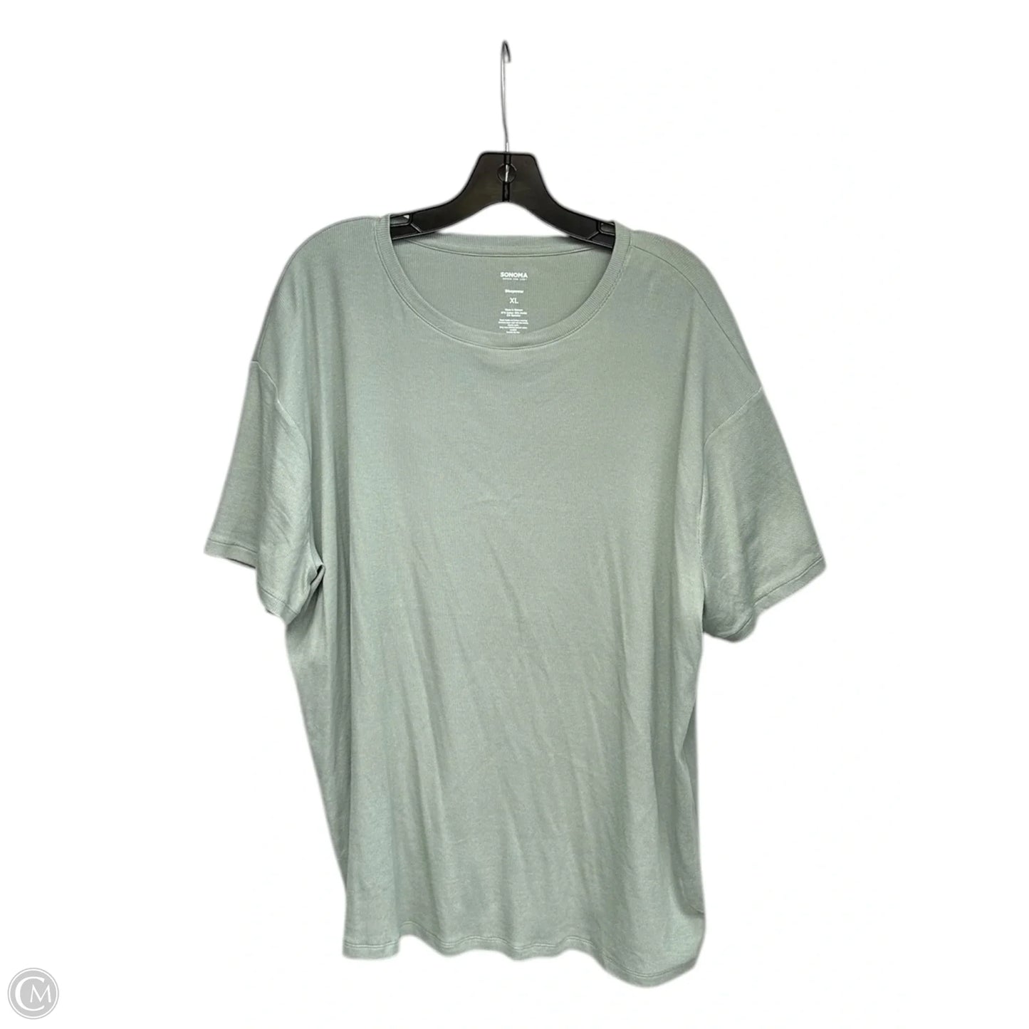 Top Short Sleeve Basic By Sonoma In Green, Size: Xl