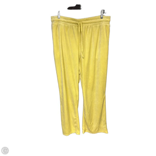 Athletic Pants By Fashion Nova In Yellow, Size: Xl
