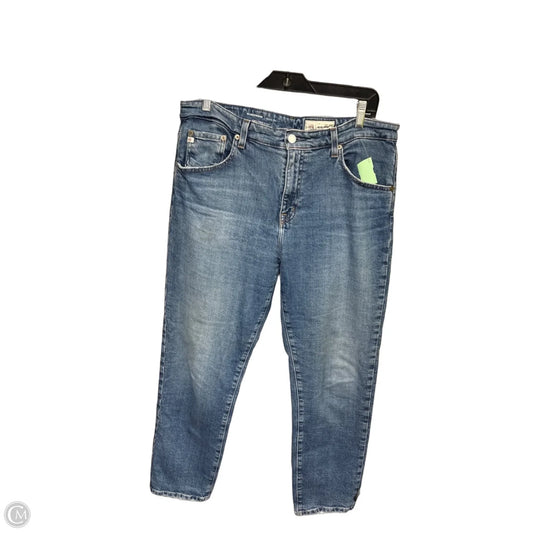 Jeans Boyfriend By Adriano Goldschmied In Blue Denim, Size: 12