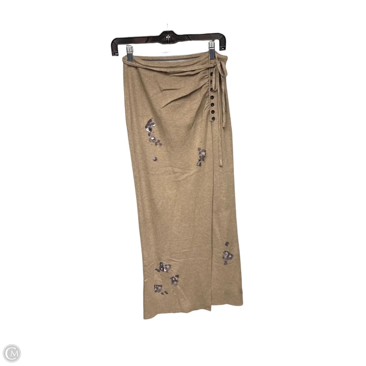 Skirt Maxi By Commense In Brown, Size: S