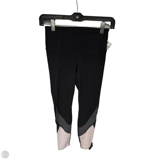 Athletic Leggings By Athleta In Black & Pink, Size: Xs
