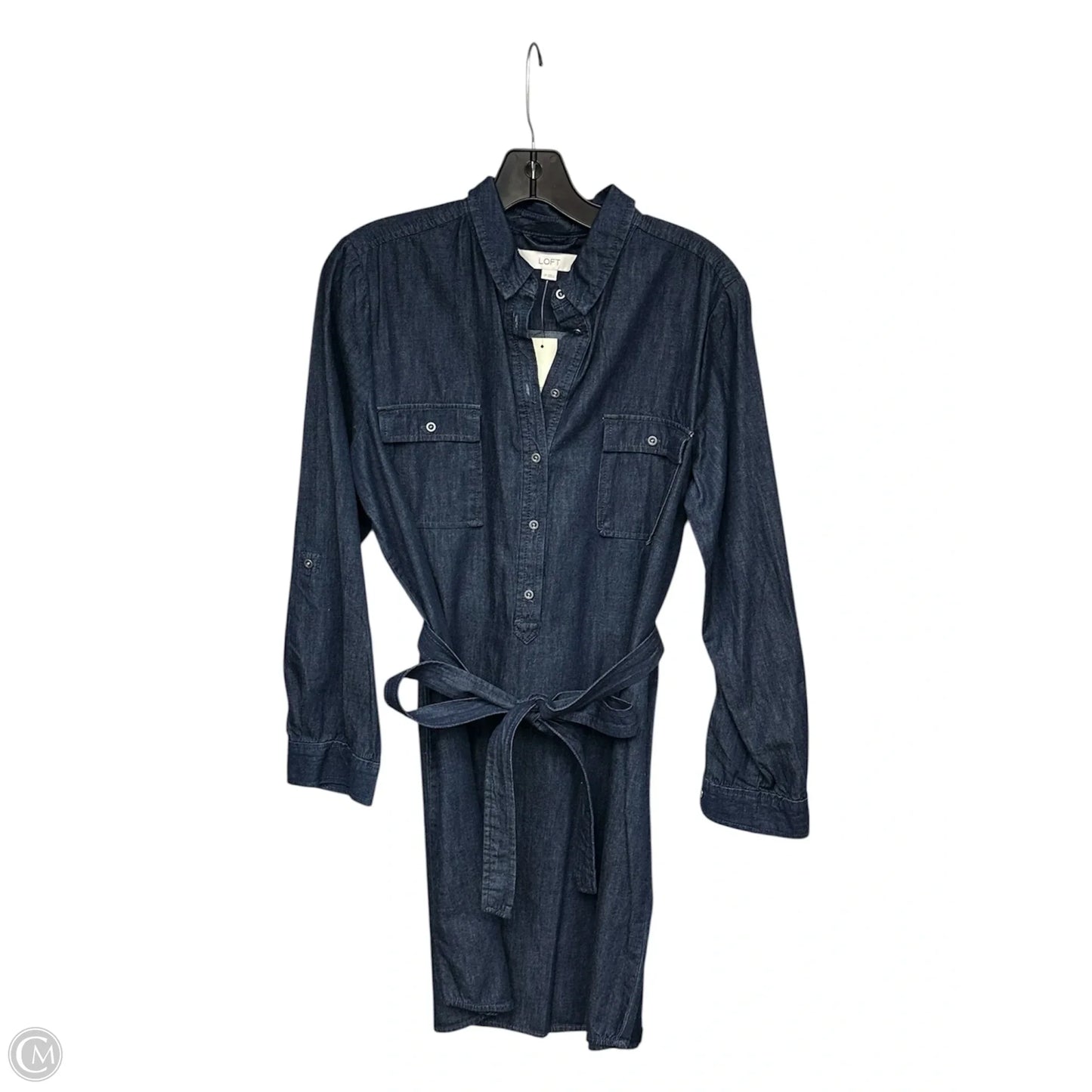 Dress Casual Short By Loft In Blue Denim, Size: Lp
