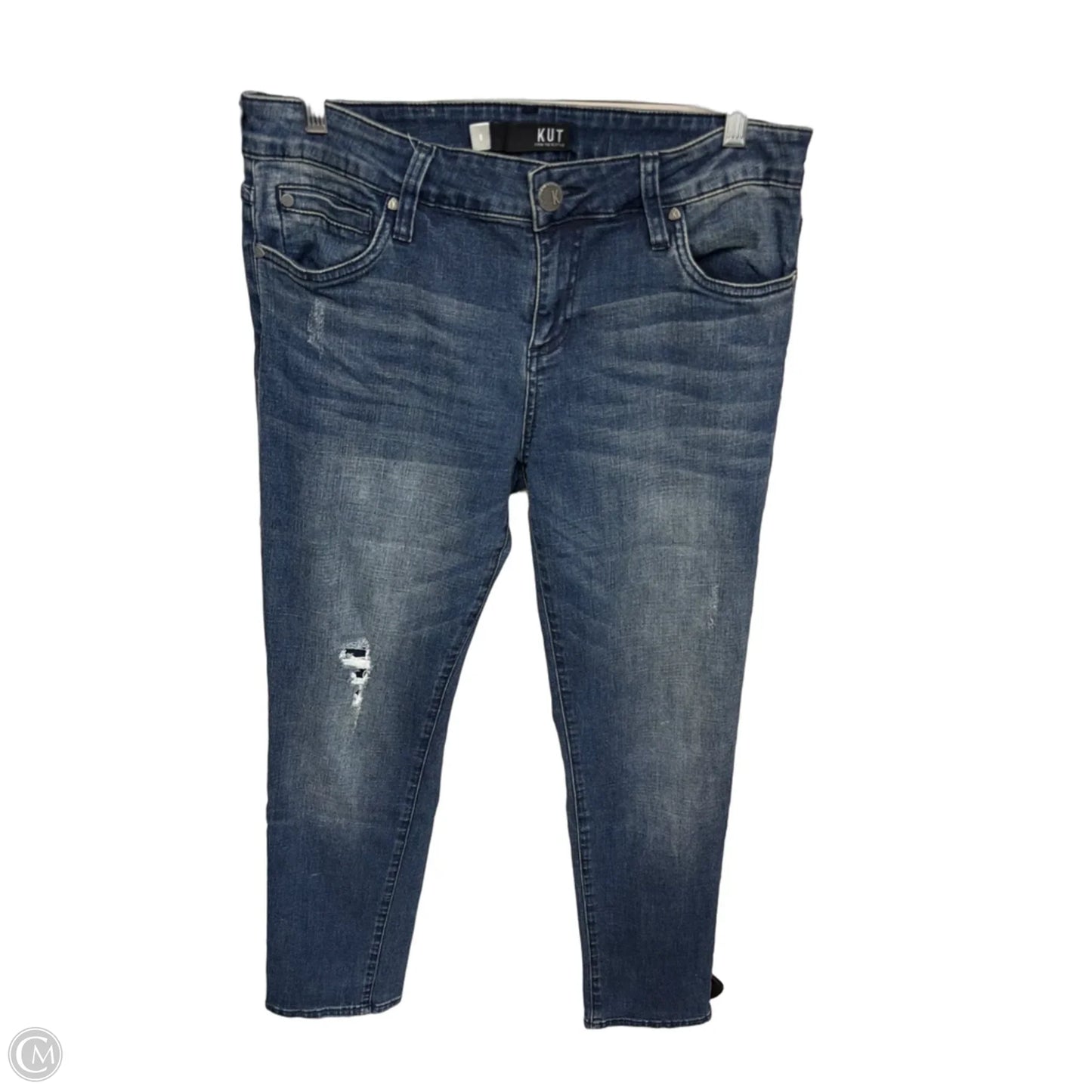 Jeans Boyfriend By Kut In Blue Denim, Size: 8