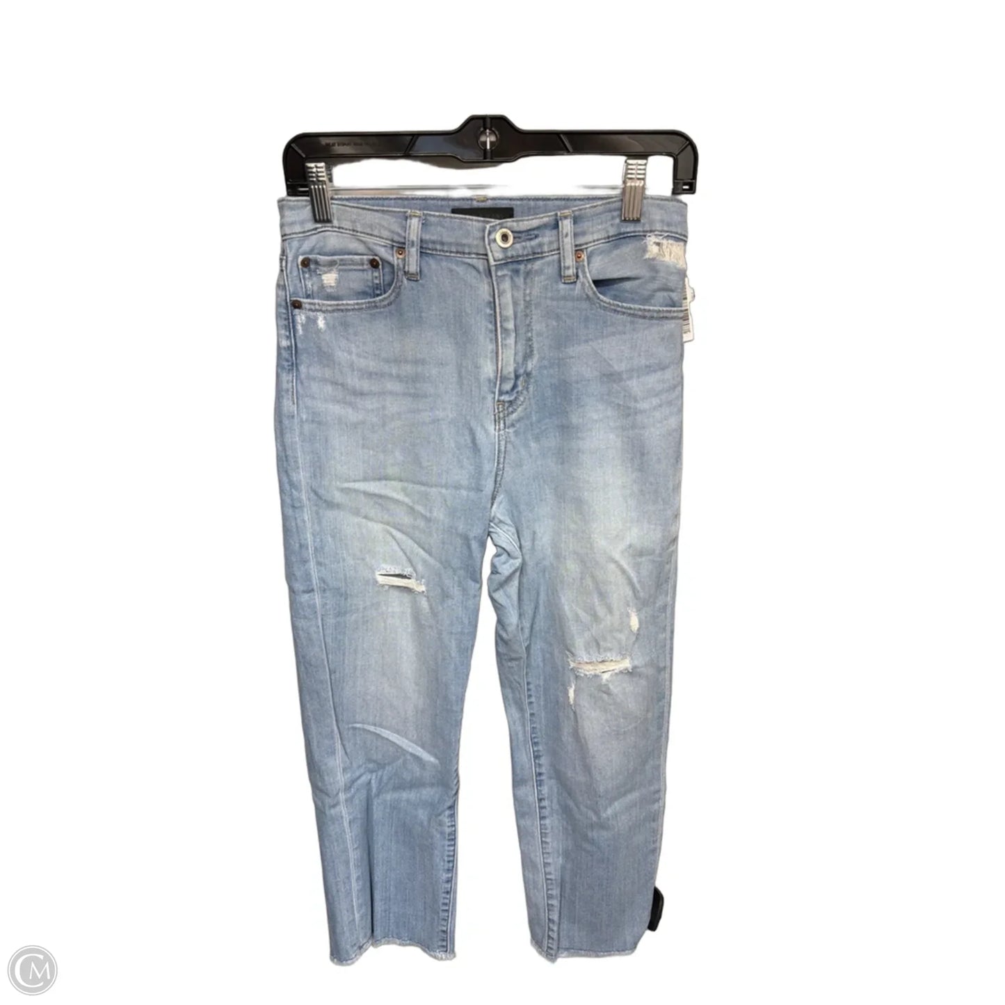Jeans Straight By Uniqlo In Blue Denim, Size: 0