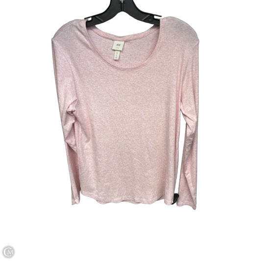 Top Long Sleeve Basic By H&m In Pink, Size: Xl