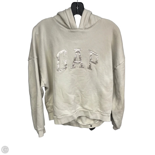 Sweatshirt Hoodie By Gap In Beige, Size: S
