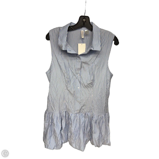 Dress Casual Short By Divided In Blue & White, Size: L