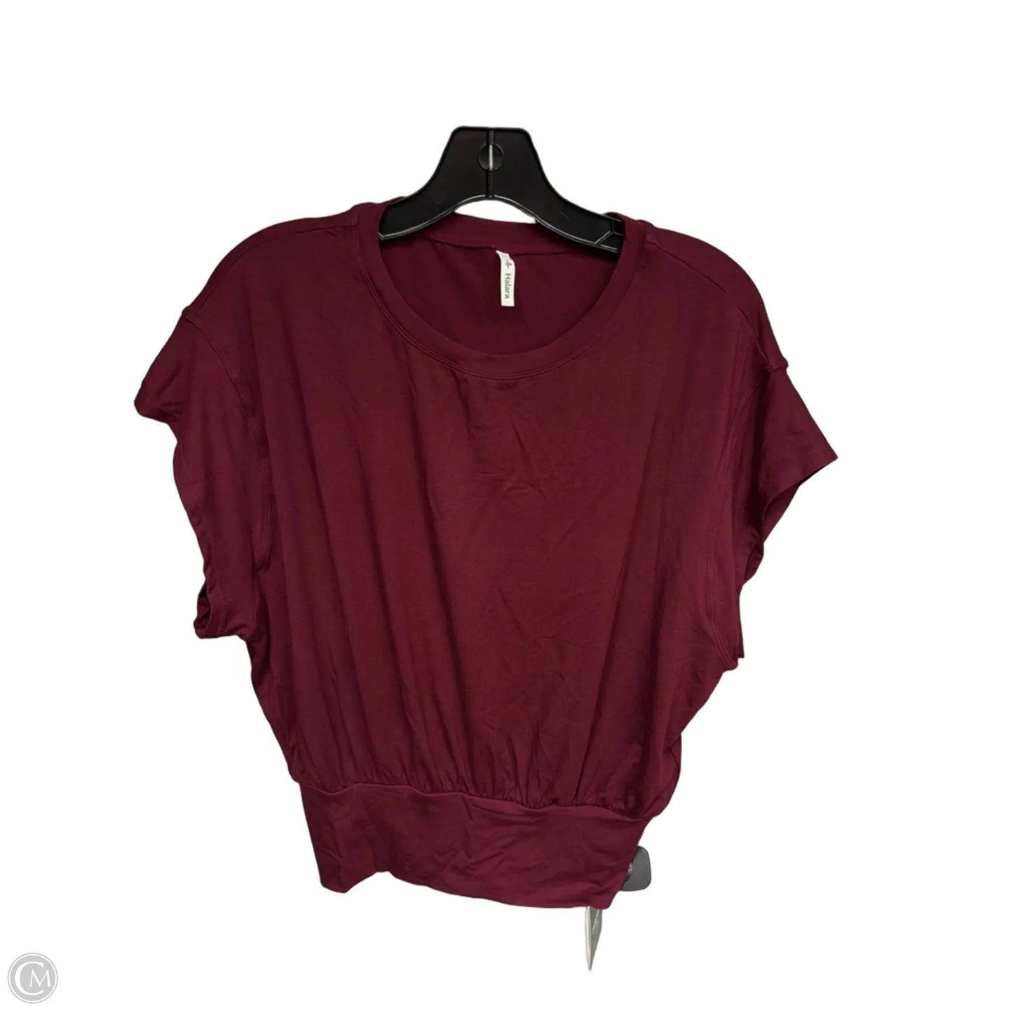 Top Short Sleeve By Halara In Red, Size: M