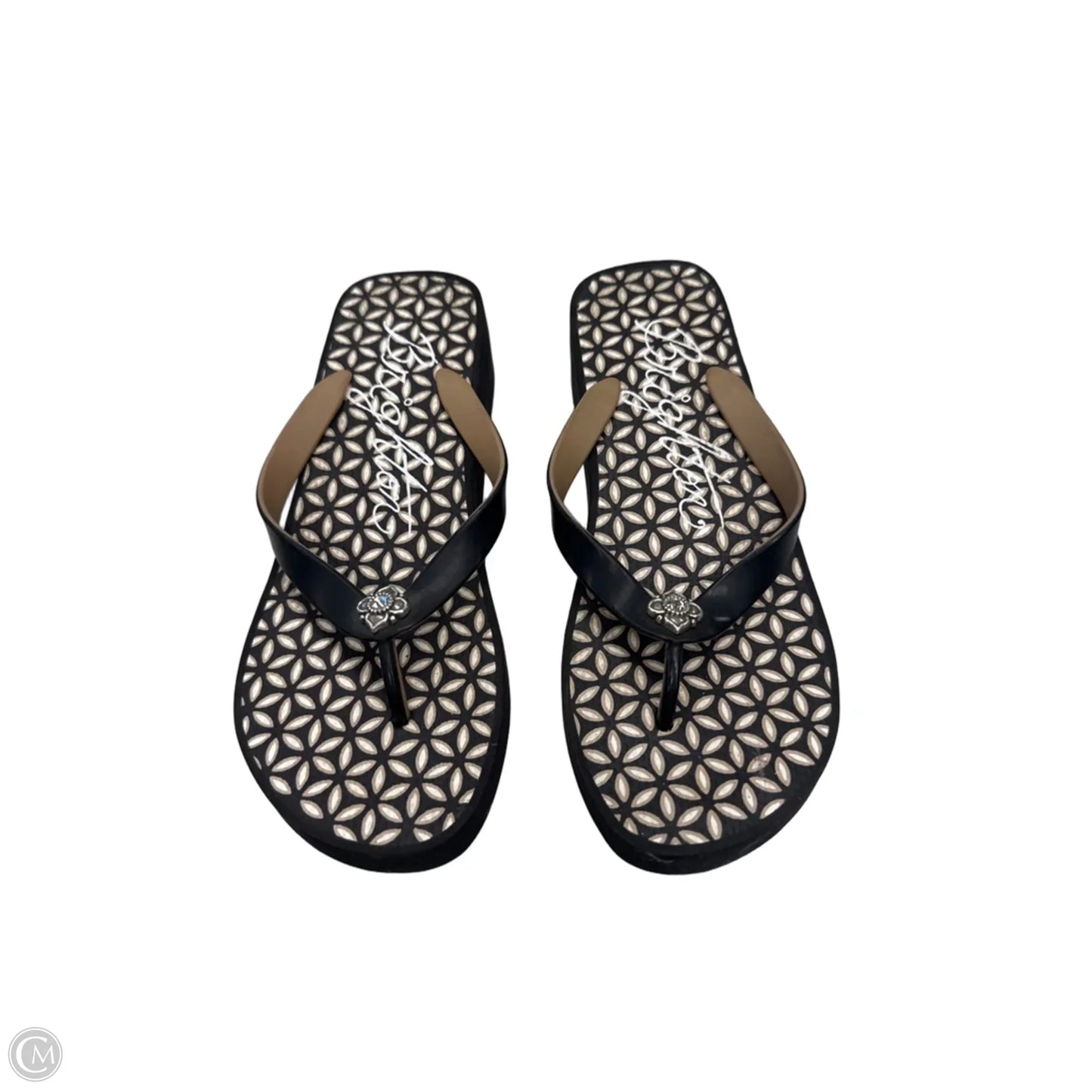 Sandals Flip Flops By Brighton In Black, Size: 8