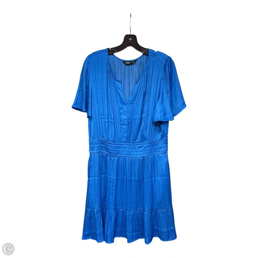 Dress Casual Short By Simply Vera In Blue, Size: L