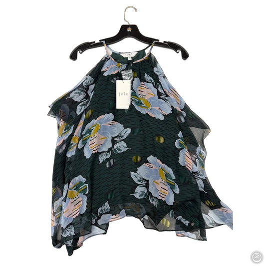 Top Sleeveless By Joie In Green, Size: M