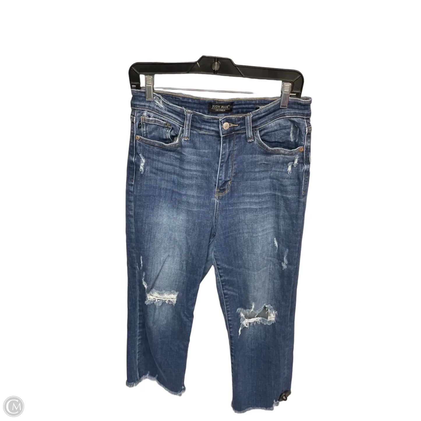 Jeans Wide Leg By Judy Blue In Blue Denim, Size: 8