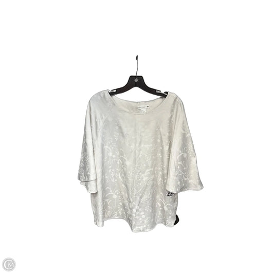 Top Short Sleeve By H&m In Cream, Size: 14