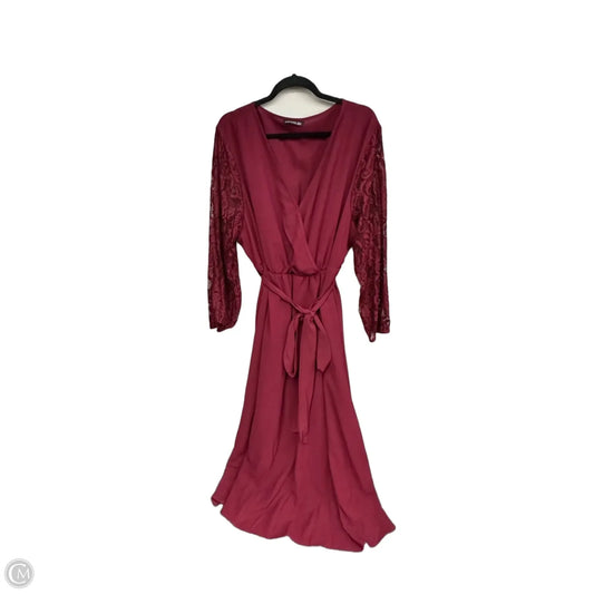 Dress Casual Maxi By Bloomchic In Red, Size: 3x