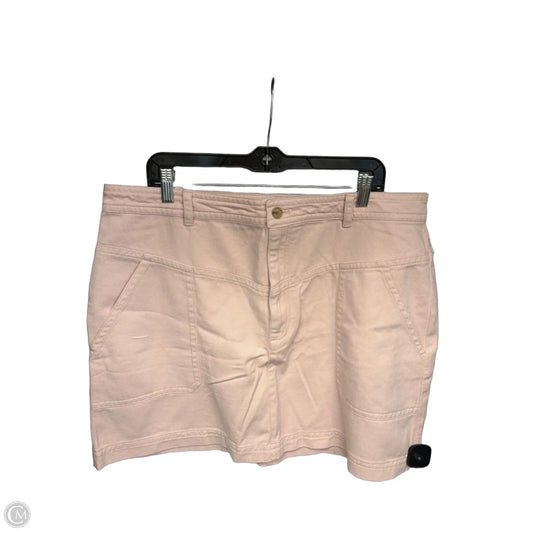 Skirt Mini & Short By Banana Republic In Pink, Size: 18